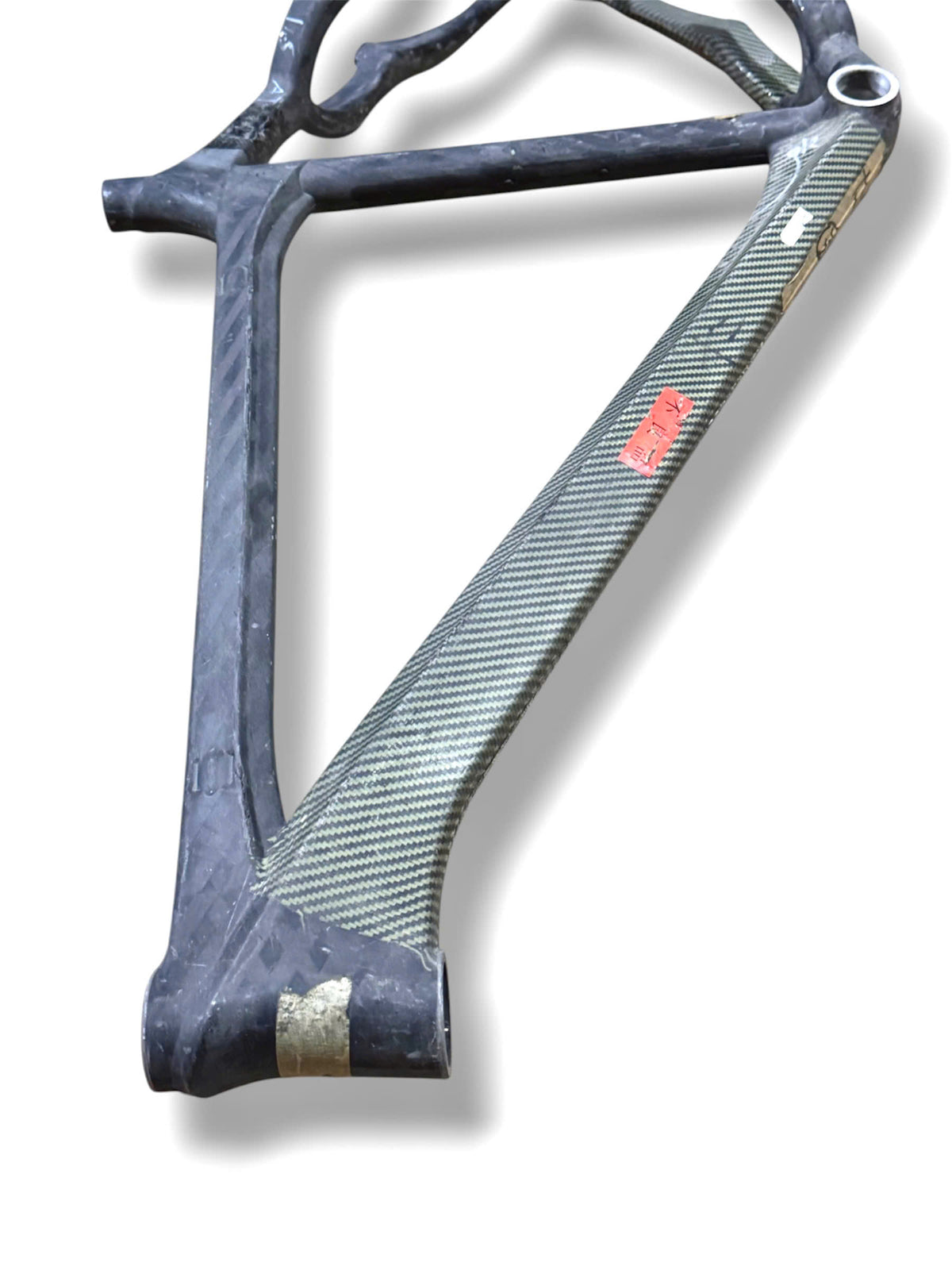 Raw Carbon MTB Frame 26inch (ST 51cm / TT 57cm) - M8 (FORK NOT INCLUDED, NO DERAILLEUR HANGER)