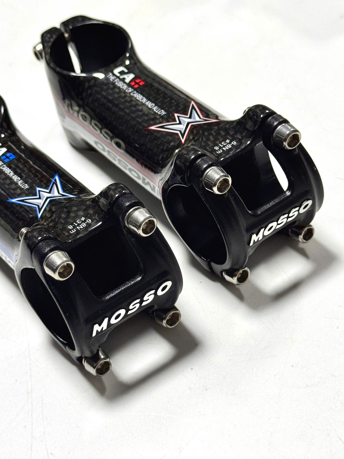 Mosso 31.8mm carbon-wrapped aluminum bicycle stem