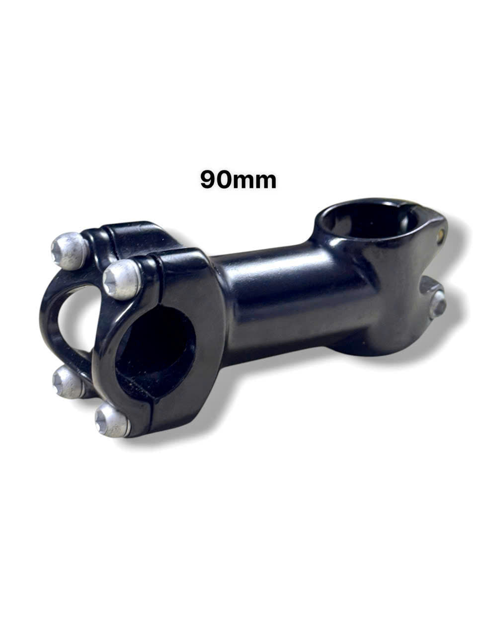 Unbranded Aluminum Bicycle Stem, 25.4mm Clamp, Full Black (90/105/110mm)
