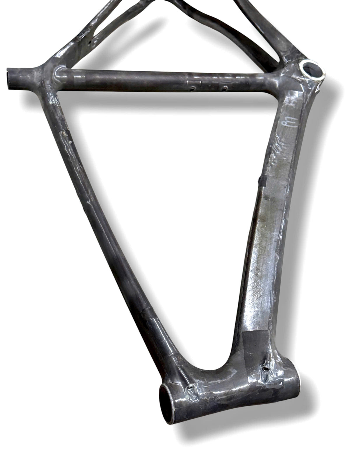 Raw Carbon Road Bike Frame 700C (56cm ST x 56cm TT) - Type 14 (Fork Not Included) - Please Read Description Carefully