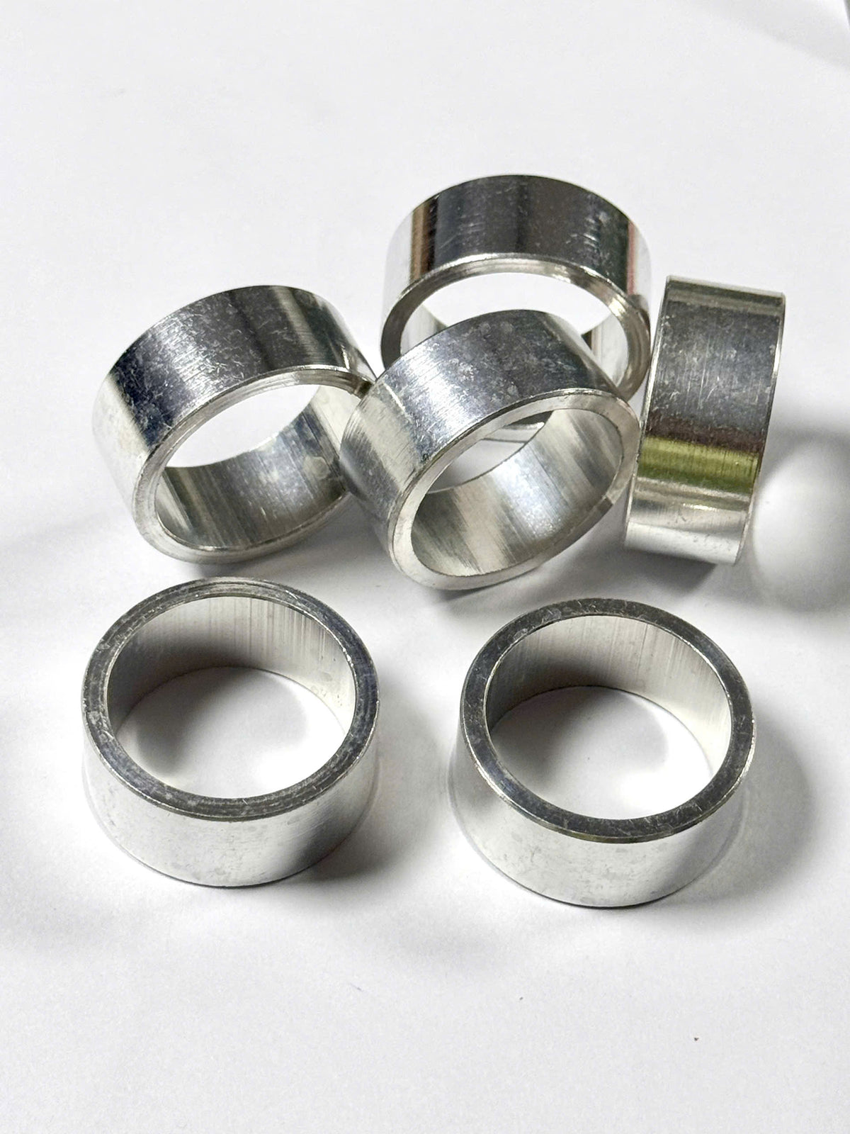 15mm Silver Aluminum Bicycle Headset Spacer (Unbranded)