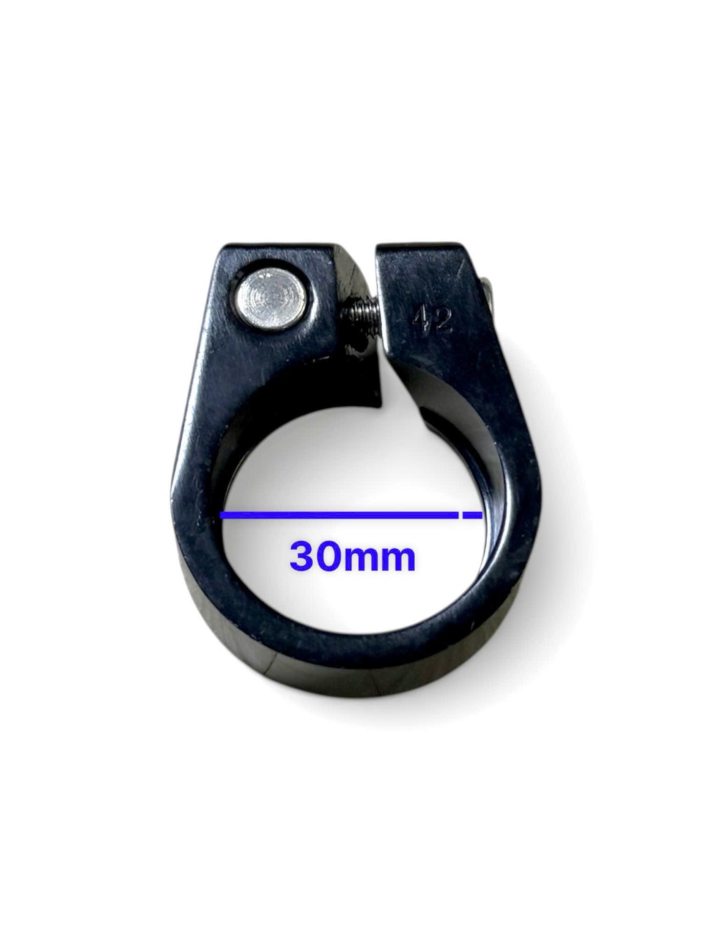 Aluminum seatpost clamp with non-standard screw for bicycles, high-quality