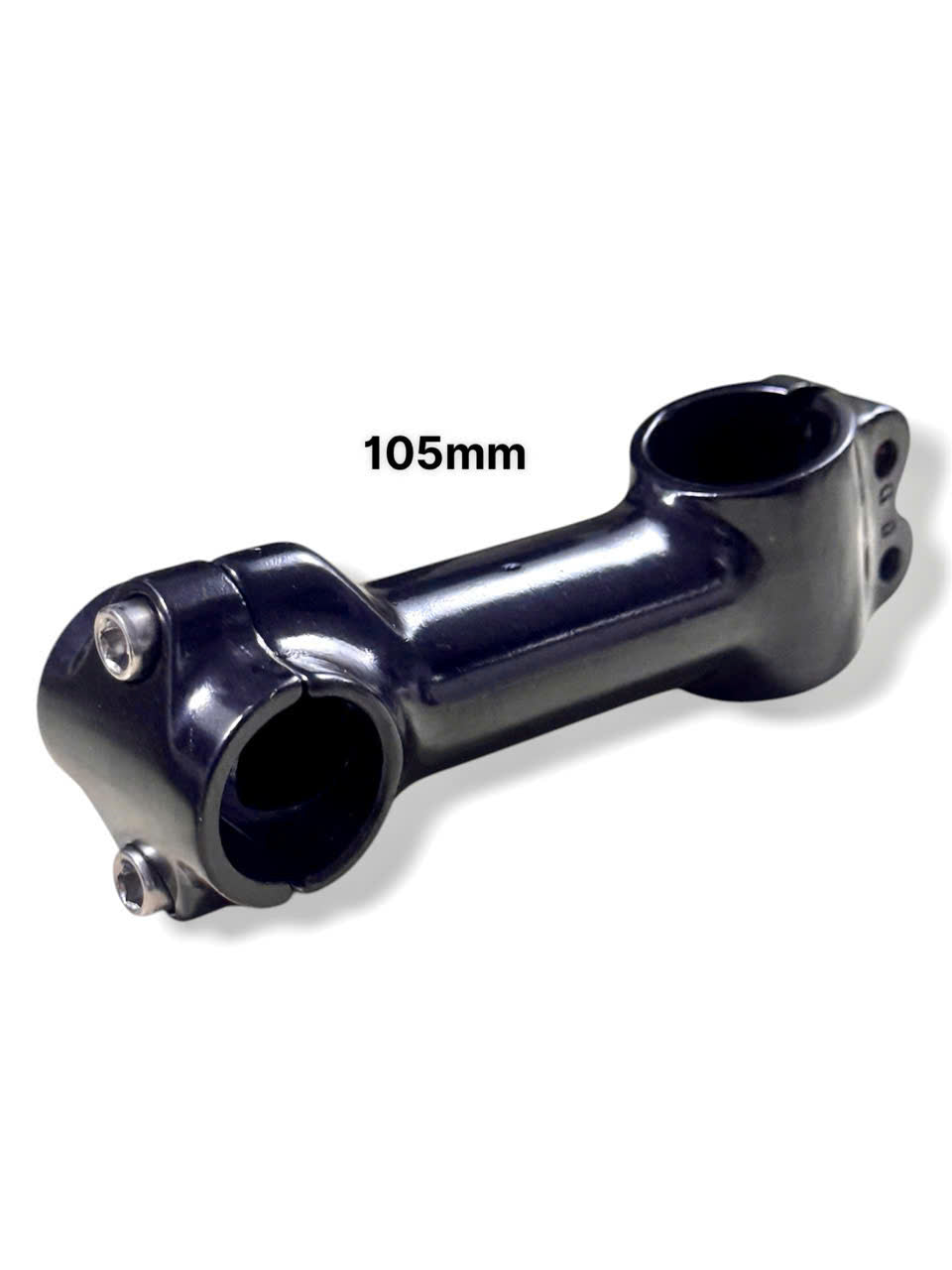 Unbranded Aluminum Bicycle Stem, 25.4mm Clamp, Full Black (90/105/110mm)