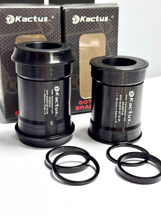 Kactus Ceramic Bottom Bracket (BB)-PF30 DUB / BB386 DUB (Shell OD 46mm, Spindle 29mm) for Bicycles