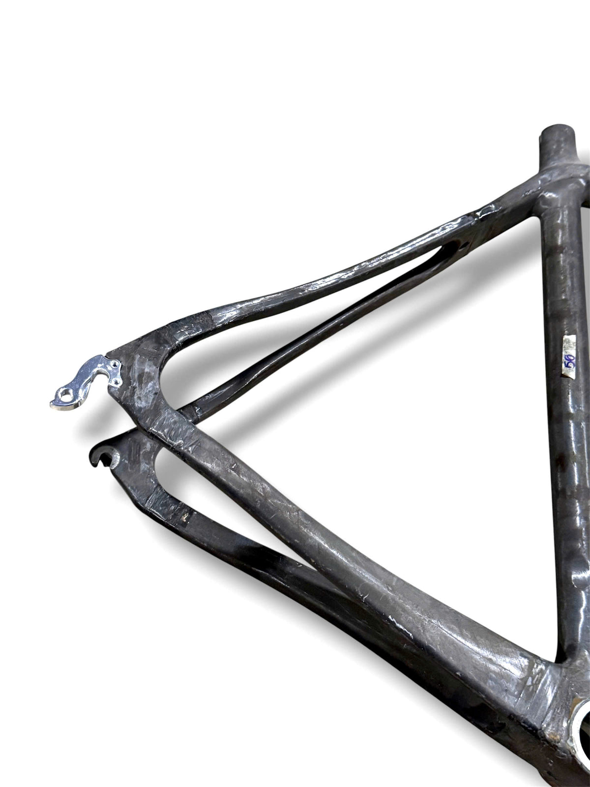 Raw Carbon Road Bike Frame 700C (56cm ST x 56cm TT) - Type 14 (Fork Not Included) - Please Read Description Carefully