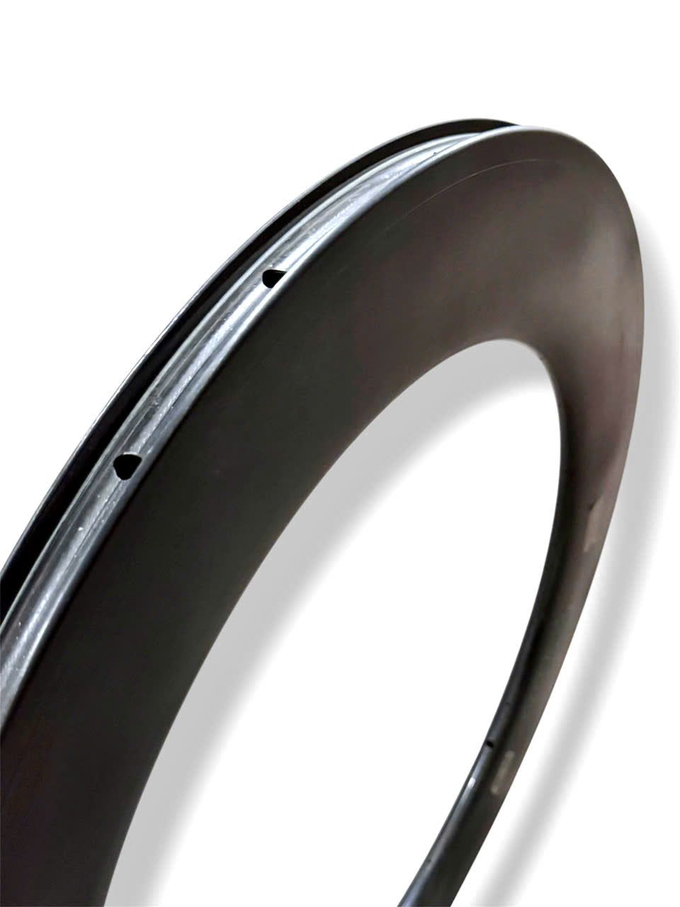 700C raw finish carbon rim, V-brake, 21-hole, 88mm depth, 19mm inner width, designed for internal nipples