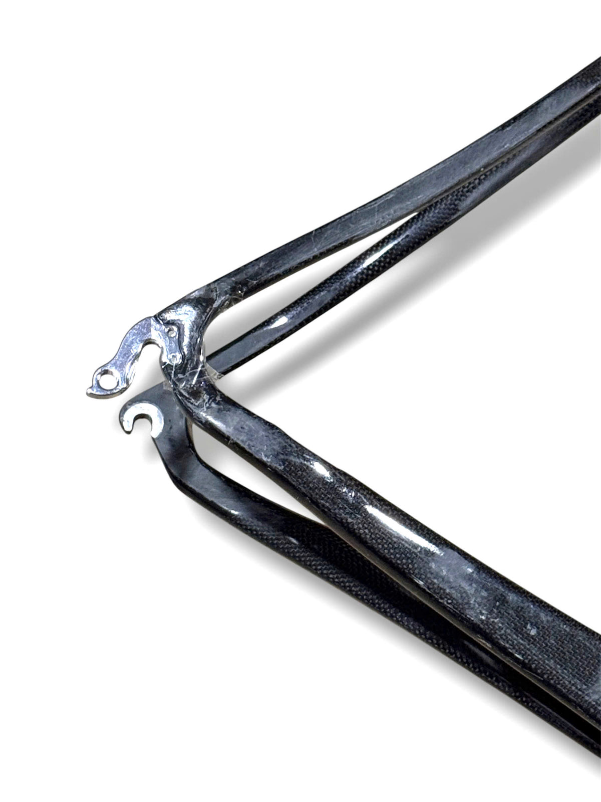 700C Raw Carbon Road Bike Frame (Seat Tube 58cm / Top Tube 56cm) - Style 9 (FORK NOT INCLUDED)