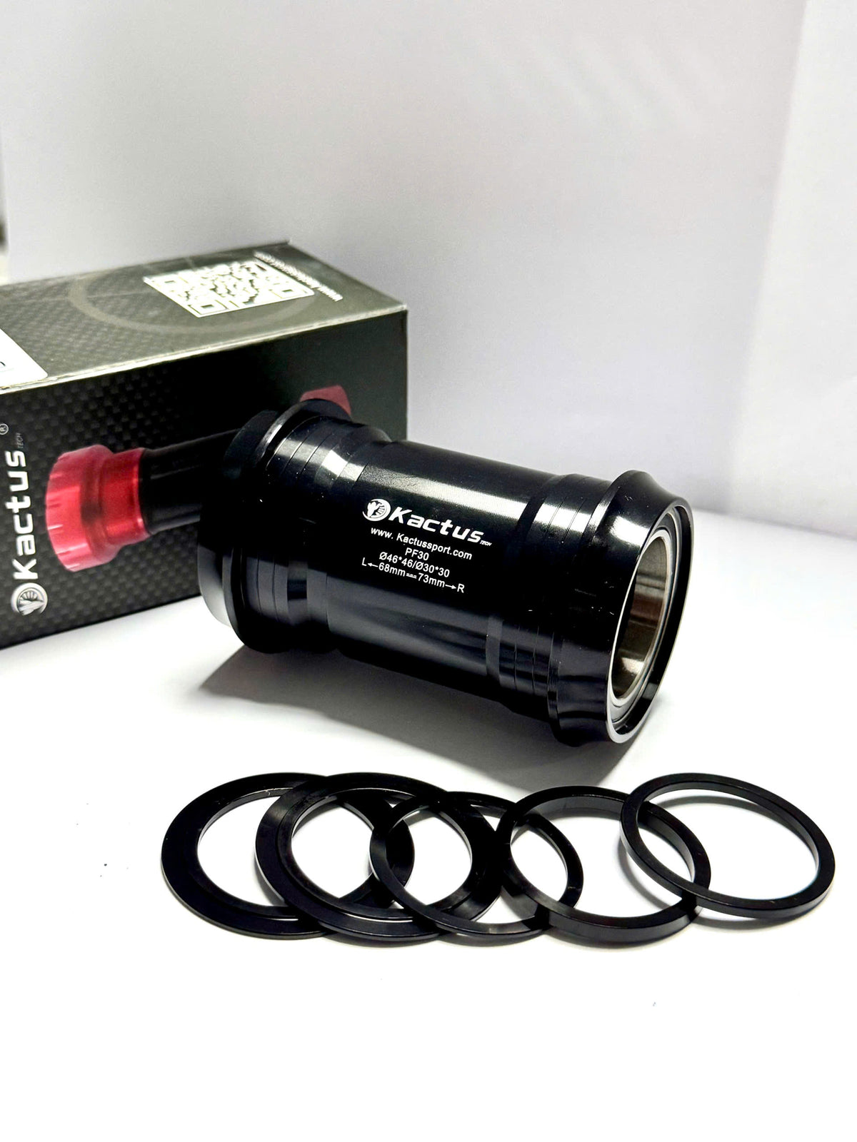 BB386(PF4630) KACTUSKactus Ceramic Bottom Bracket (BB) - Press Fit External 46mm Shell, 30mm Spindle - BB386/PF30 (4630) for Bicycles