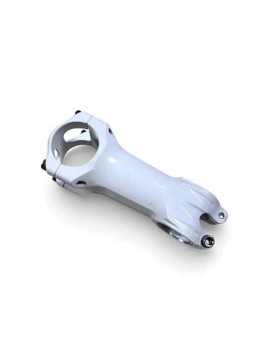 Unbranded Aluminum Bicycle Stem - CNC Powder Coated, White, 31.8mm Clamp, 90mm Length
