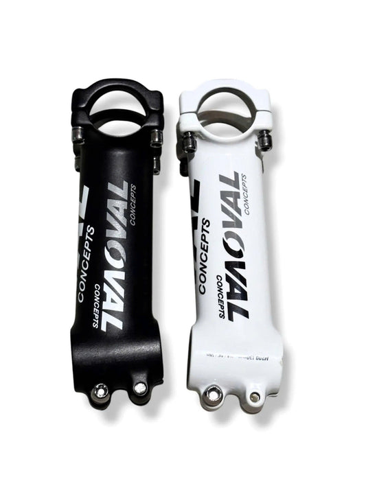 Aluminum Oval Bicycle Stem - 31.8 x 130mm, 84 Degree, Available in Black and White