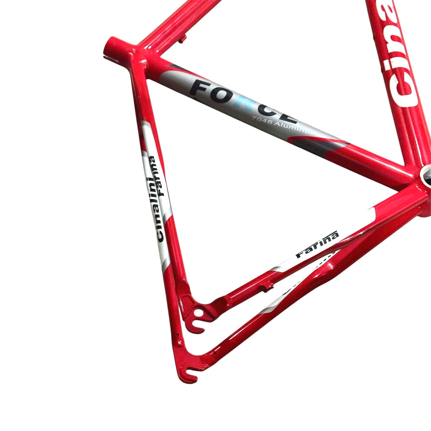 Cinalini frame for 700c Road bikes, two colors: Matte/Full Black and Full Red