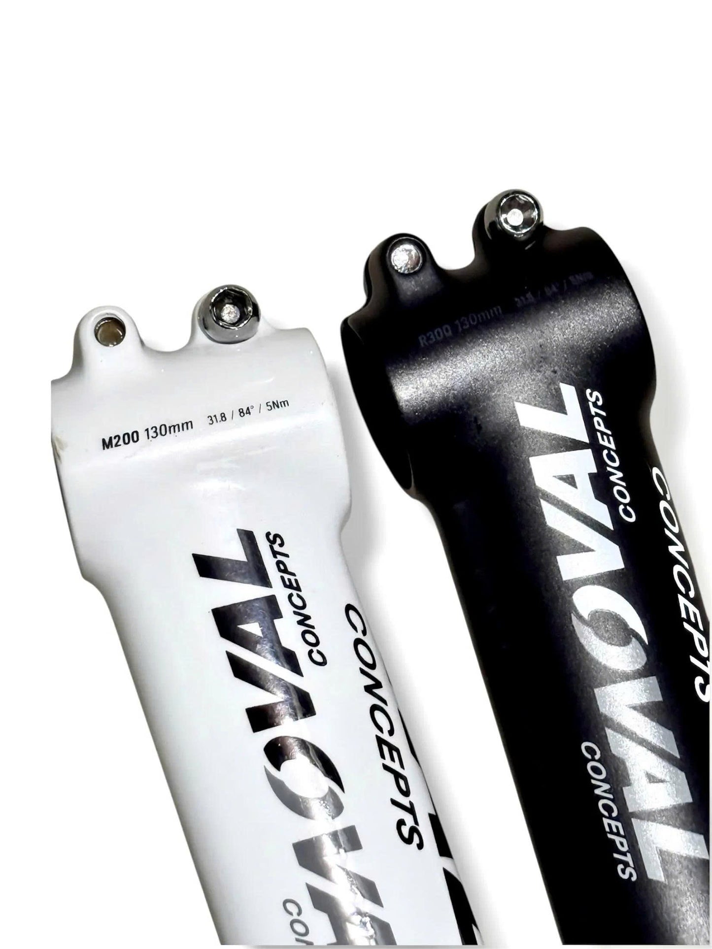 Aluminum Oval Bicycle Stem - 31.8 x 130mm, 84 Degree, Available in Black and White