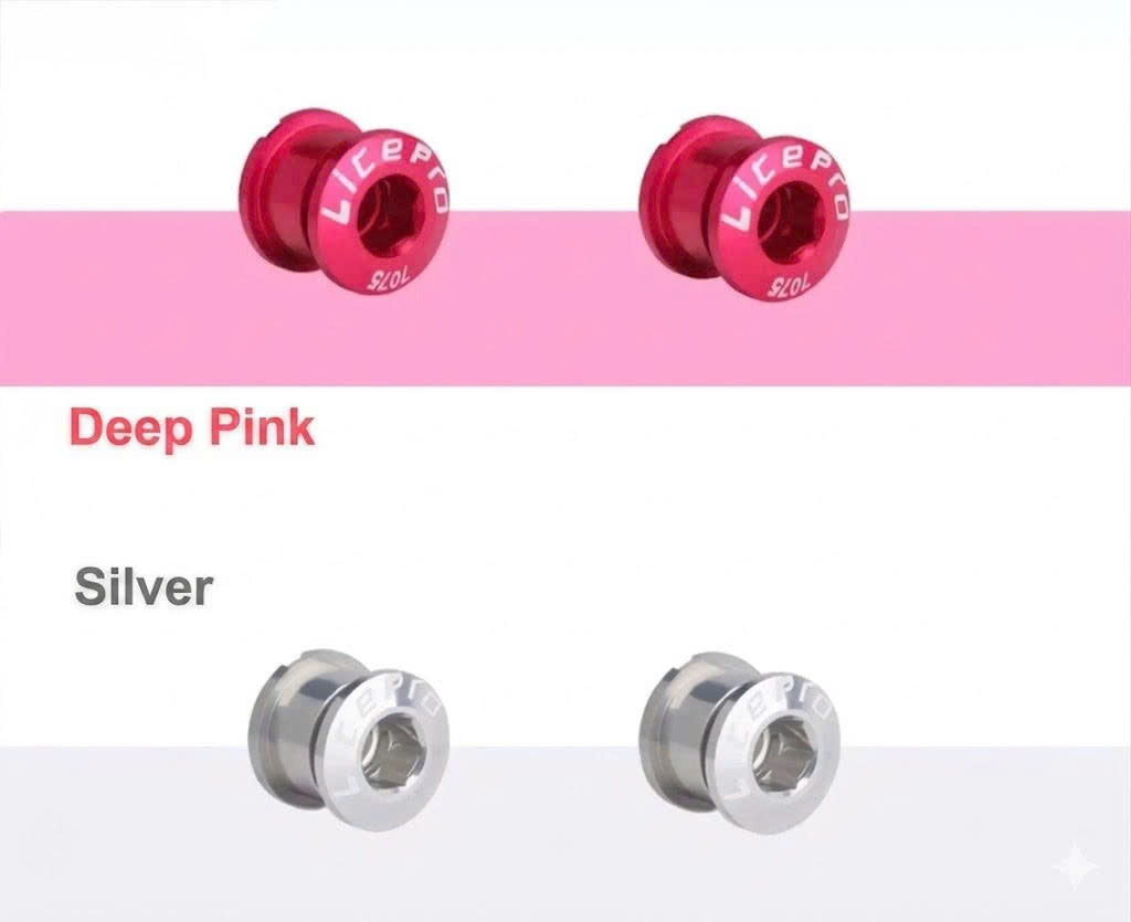 Litepro CNC 7075 Aluminum Chainring Bolts for 1x and 2x bicycle drivetrains
