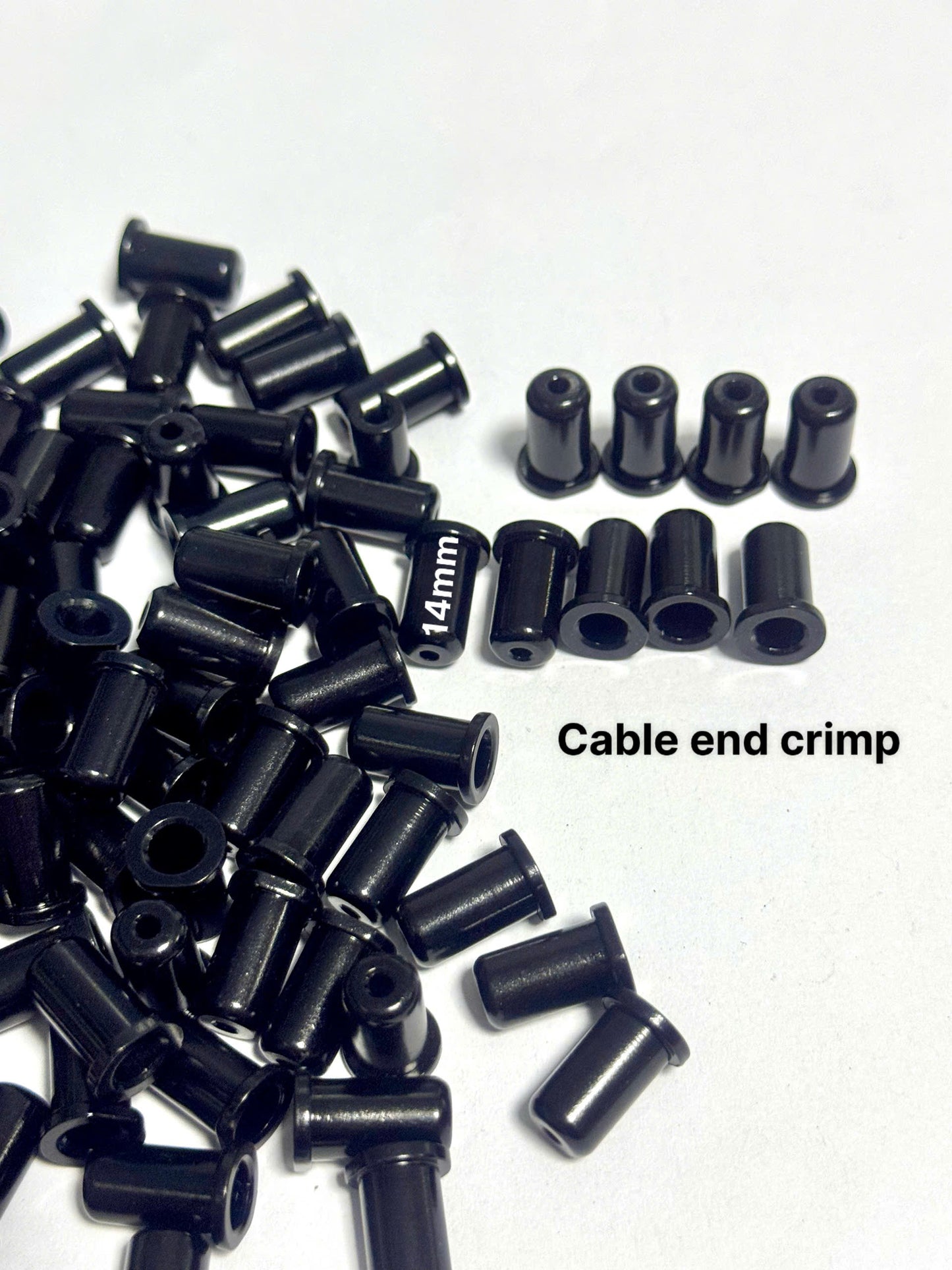 Aluminum cable housing end caps
