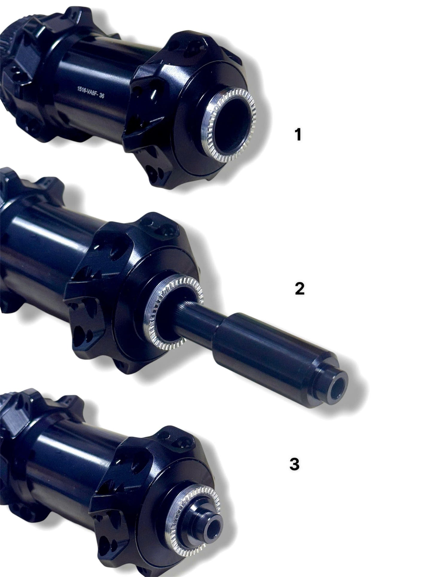 Vittoria bicycle front hub adapter, 15mm thru-axle to QR (Quick Release)