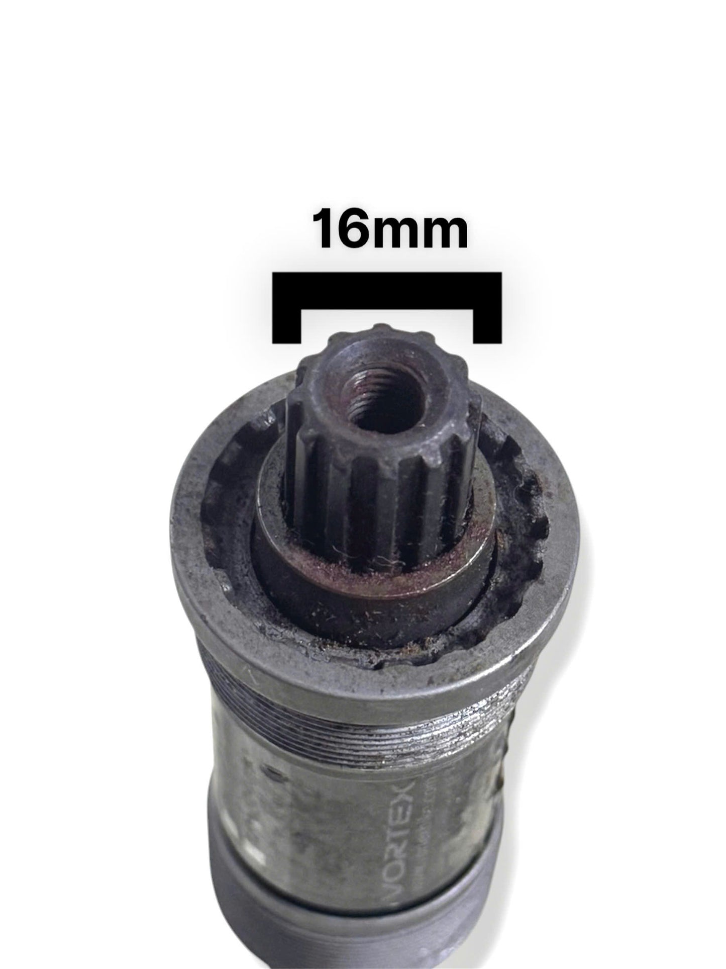 Vortex 12-Spline Bottom Bracket Spindle (118mm) – Minor Rust, Fully Functional