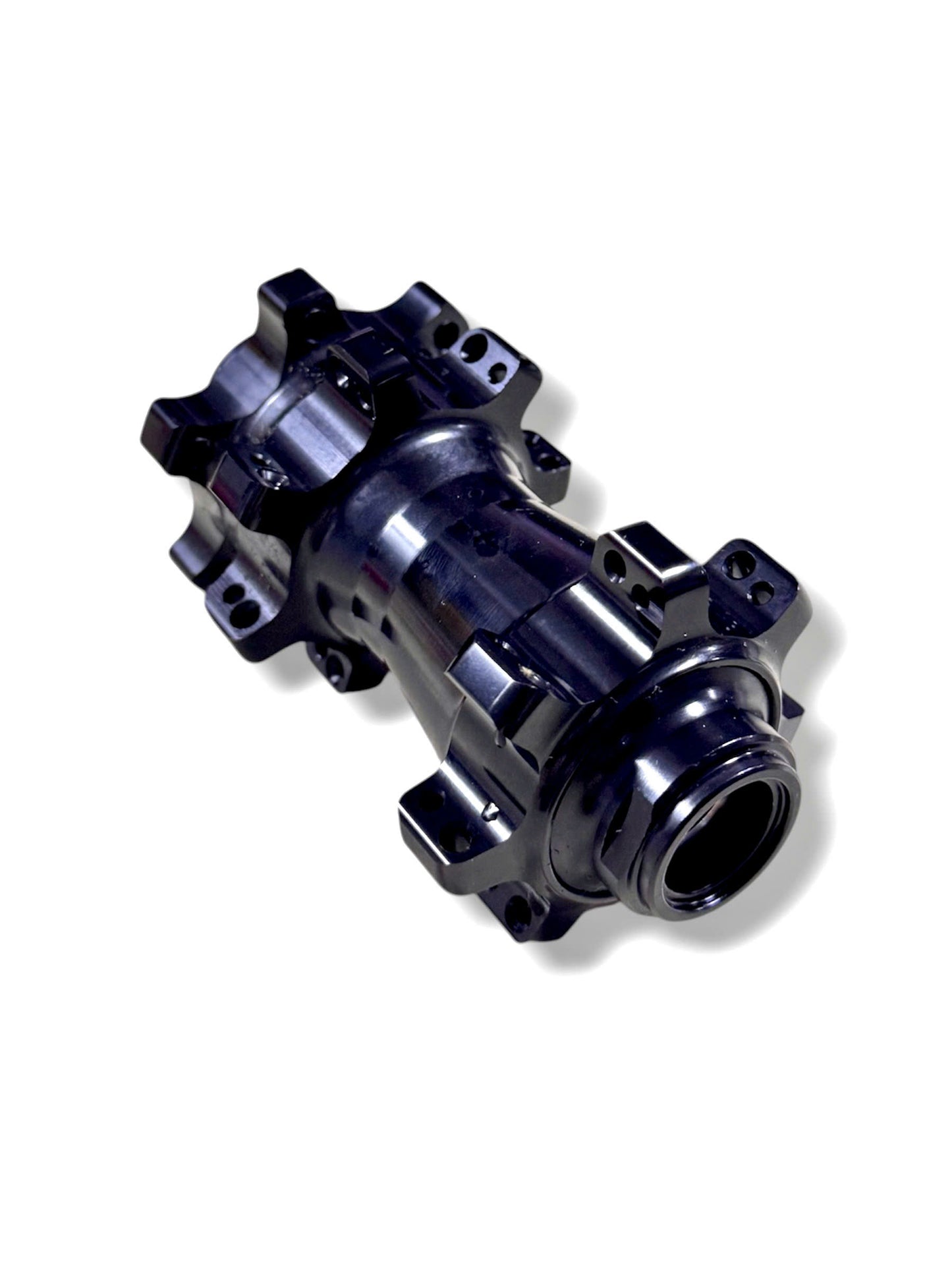 May-ơ trước xe đạp đơn, 28 lỗ, trục xuyên 15x100mm, đĩa 6 bu-lông, kéo thẳng (KHÔNG BAO GỒM TRỤC XUYÊN, BÁN RIÊNG TỪNG CHIẾC)