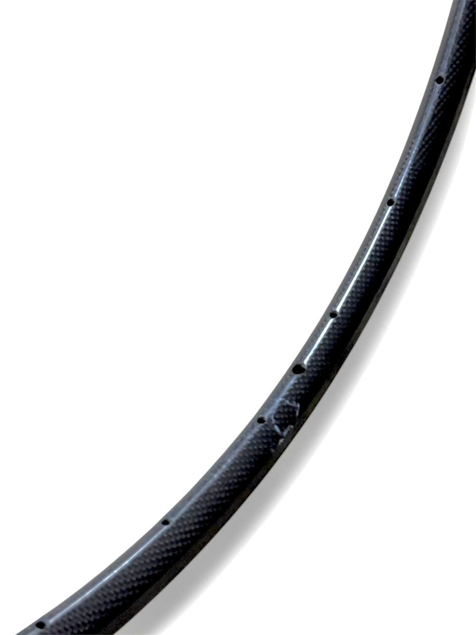 00C Carbon Bicycle Rim - V-Shape, 20mm Depth, 13mm Inner, 27H, Raw Finish