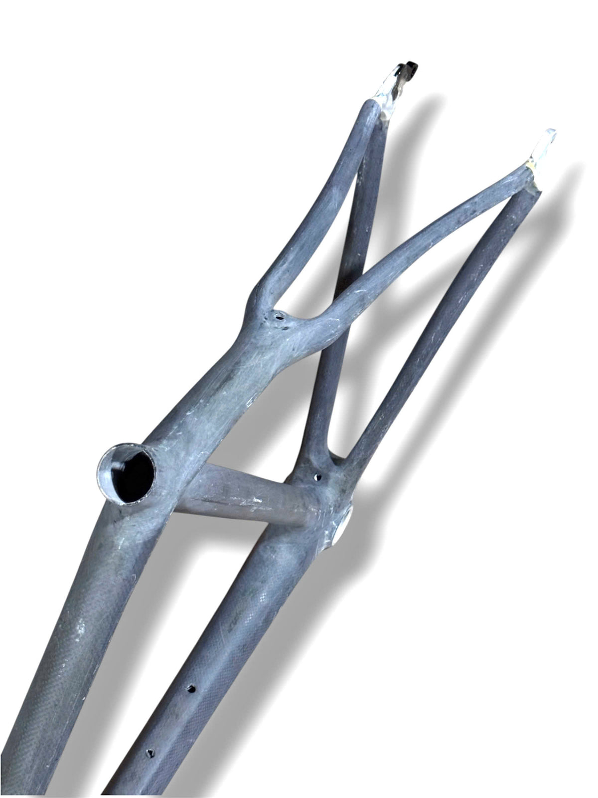 Raw Carbon Road Bike Frame 700C Size 56cm+ – Style 6 (FORK NOT INCLUDED)