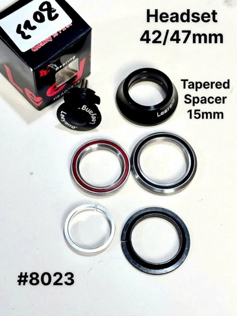 Leeyang 42/47mm Sealed Bearing Headset  (#8023 #8024) for Bicycles