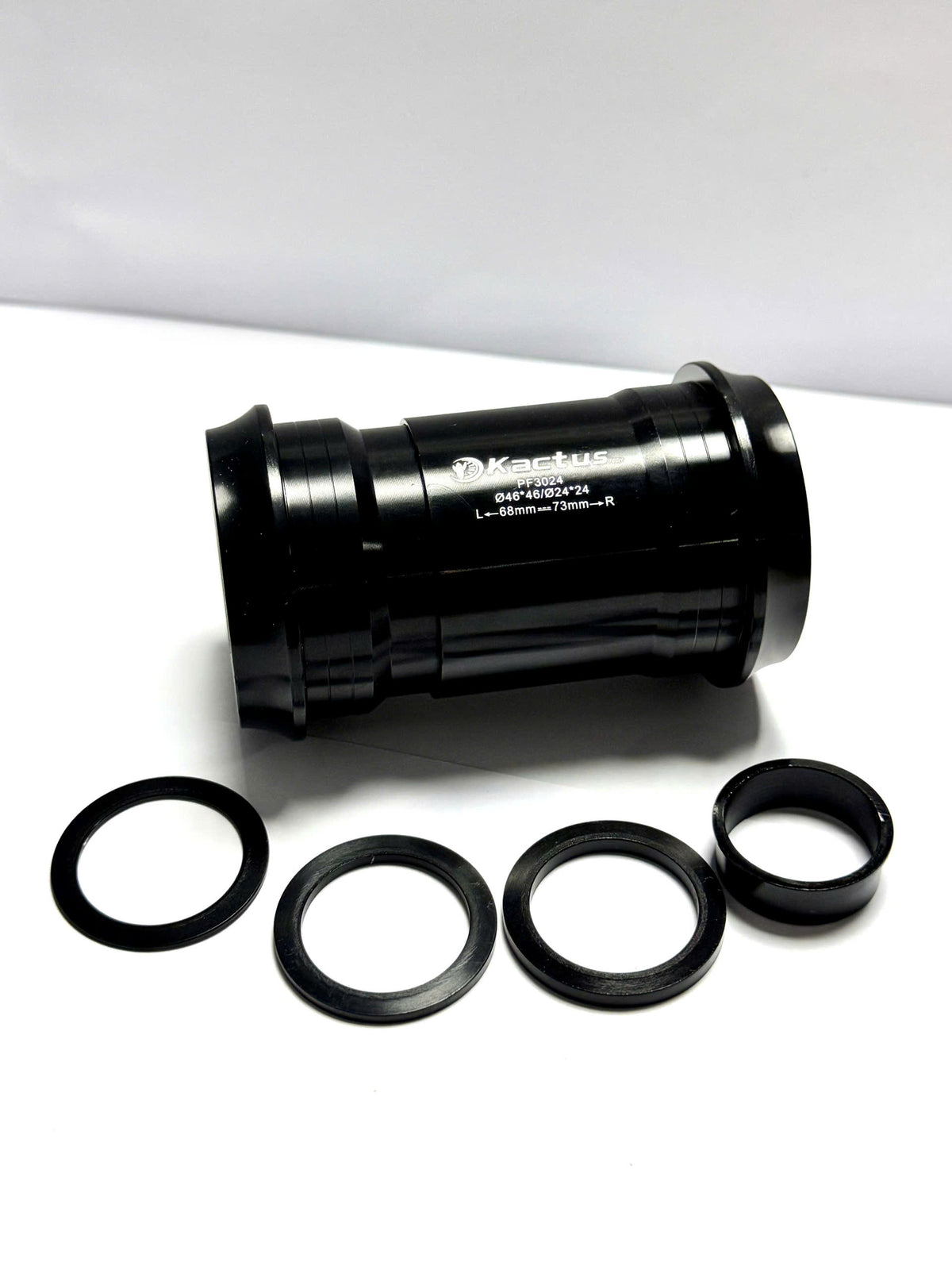 Kactus Ceramic Bottom Bracket (Press-Fit 46mm Shell, 24mm Spindle) - BB386-24 / PF30-24 / PF30-24LS / BBright-24 for Bicycle