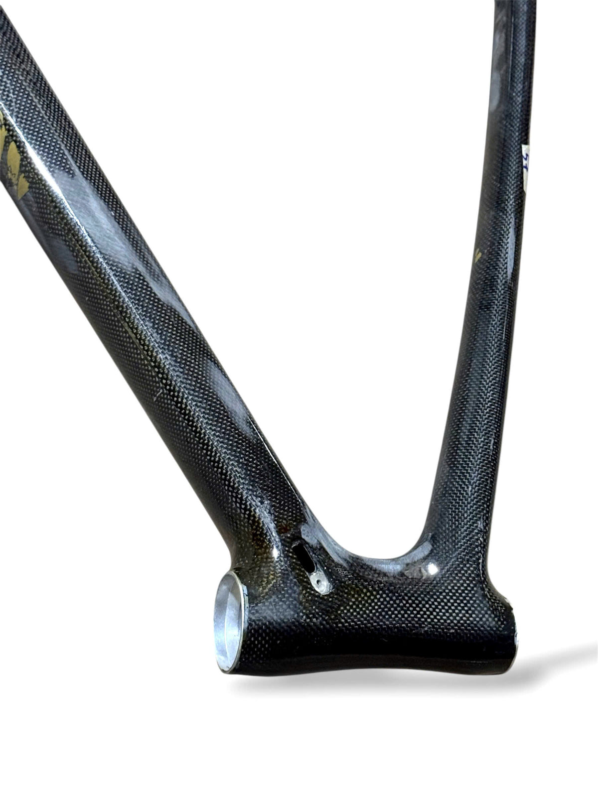 Raw Carbon Road Bike Frame 700C (56cm ST x 54cm TT) - Type 9 (Fork Not Included) - Please Read Description Carefully