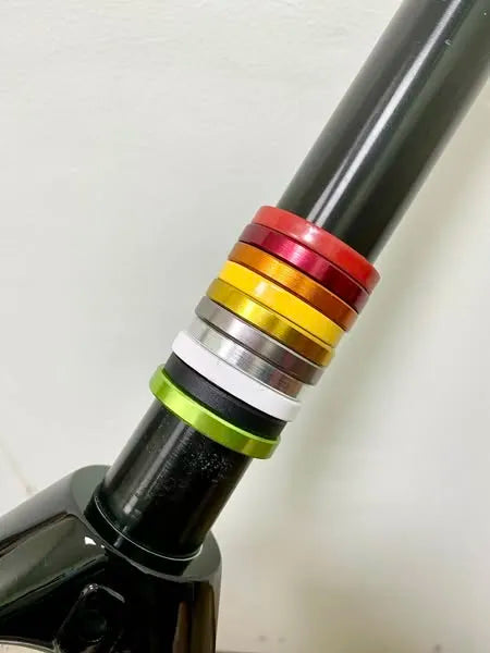5mm Plain Aluminum Bicycle Headset Spacer – Unbranded, Multi-Color, Universal Fit