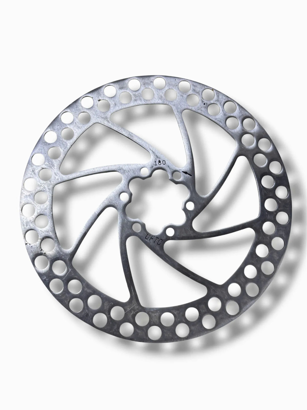 180mm 6-Bolt Steel Bicycle Disc Brake Rotor with Bolts Included