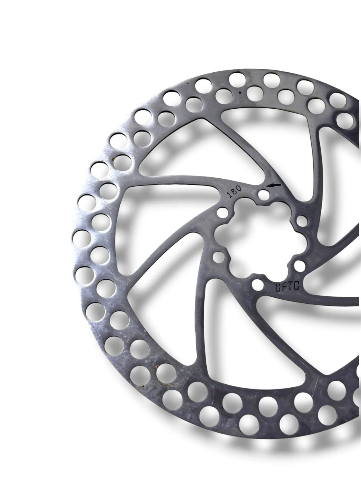 180mm 6-Bolt Steel Bicycle Disc Brake Rotor with Bolts Included
