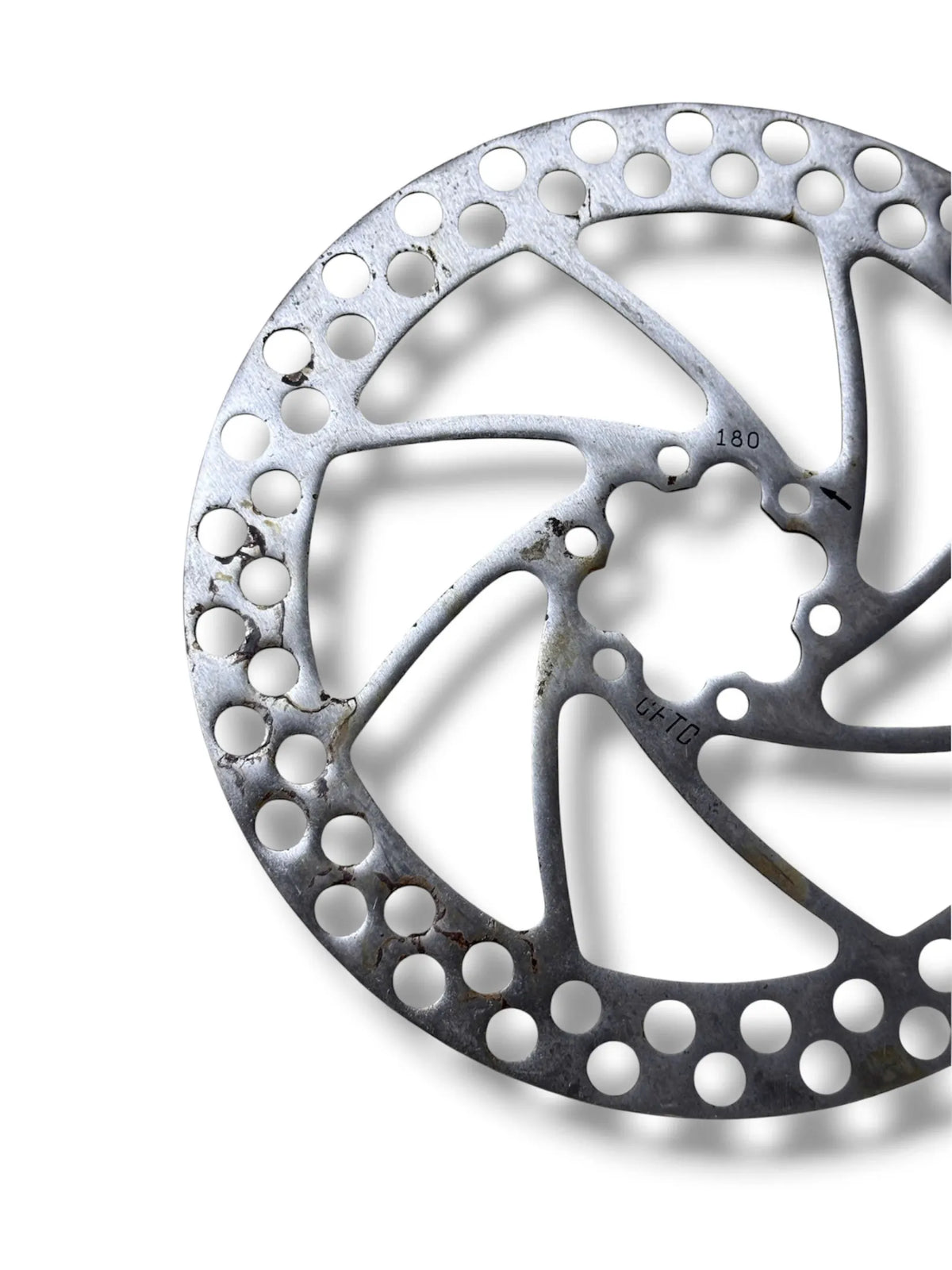 180mm 6-Bolt Steel Bicycle Disc Brake Rotor with Bolts Included