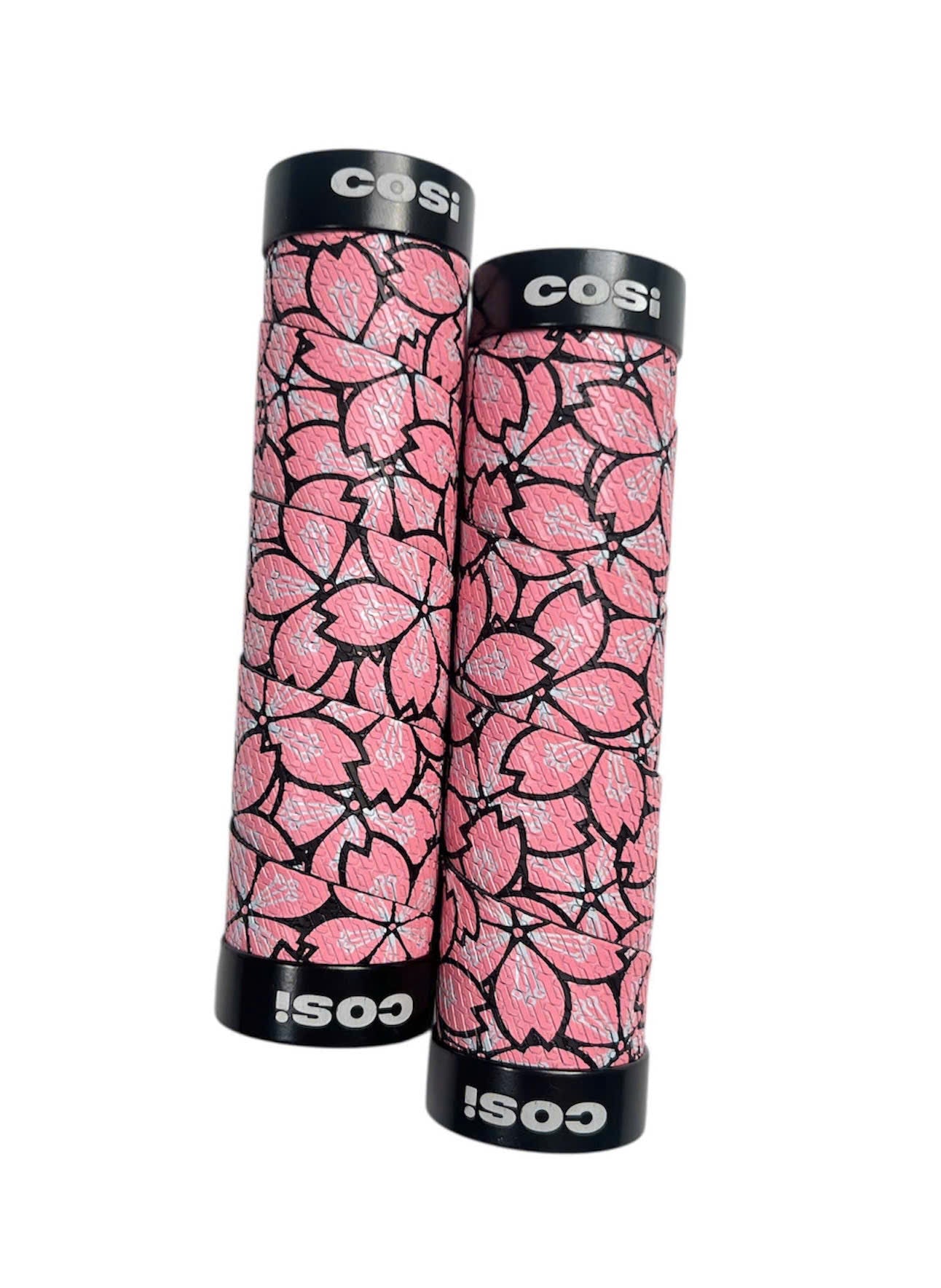 Cosi - black rubber handle with flowers