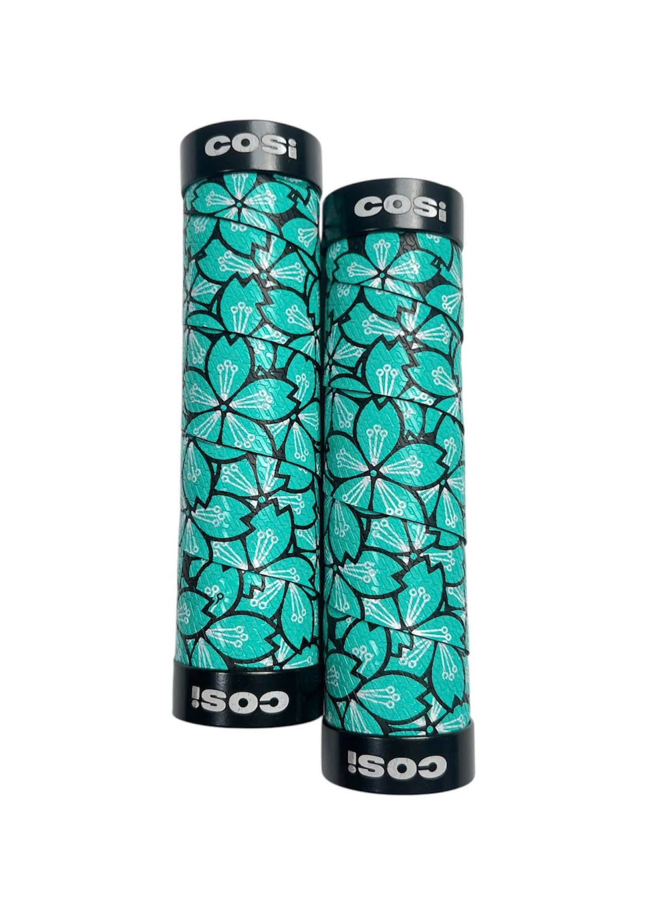 Cosi - black rubber handle with flowers