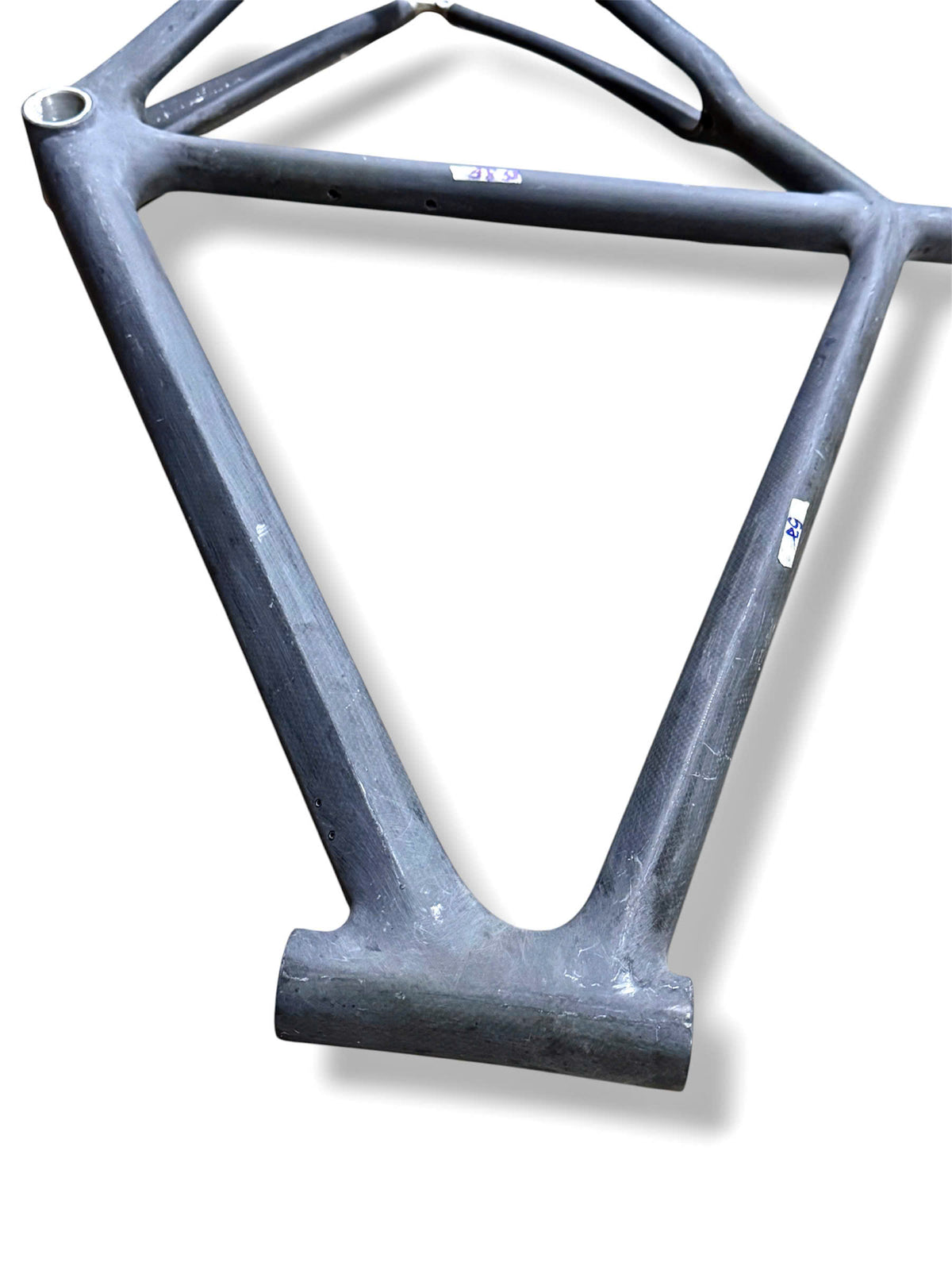 Raw Carbon Road Bike Frame 700C Size 56cm+ – Style 6 (FORK NOT INCLUDED)