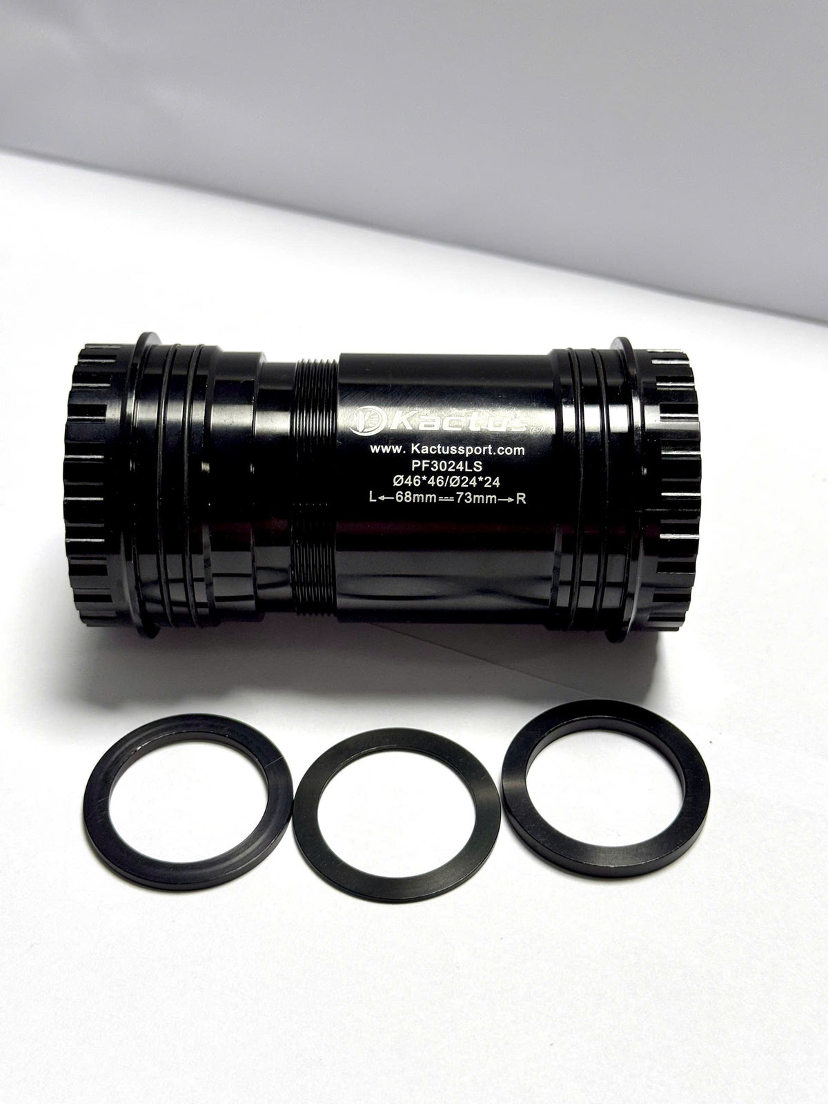 Kactus Ceramic Bottom Bracket (Press-Fit 46mm Shell, 24mm Spindle) - BB386-24 / PF30-24 / PF30-24LS / BBright-24 for Bicycle