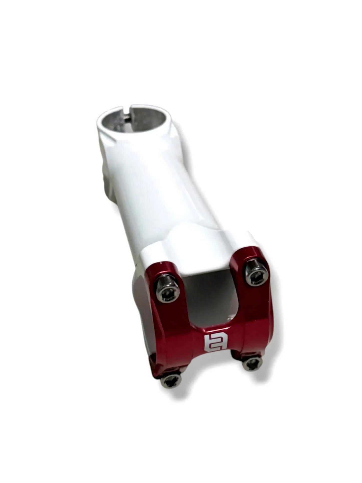 CNC Ultra-light Aluminum Bicycle Stem (31.8x110mm, Silver with Red/Black Cap)