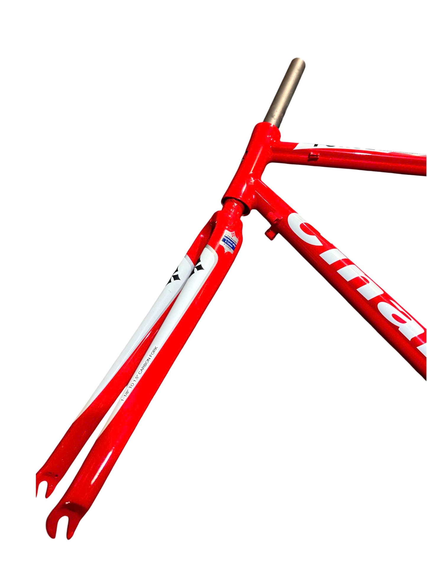 Cinalini Road Frame Set - Full Red with White Decals