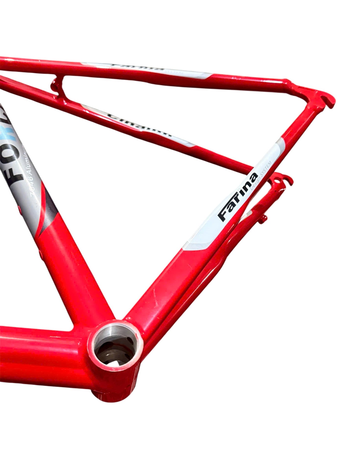 Cinalini Road Frame Set - Full Red with White Decals