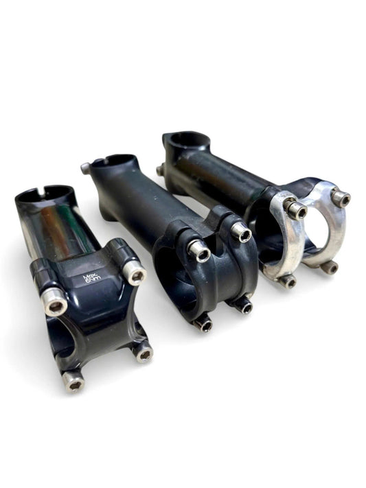 No-brand aluminum bike stem for 31.8mm handlebars, available in 90mm and 110mm lengths. Directly imported from Taiwan