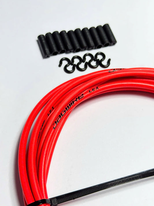 Jagwire pre-lubricated orange shift cable housing for bicycle