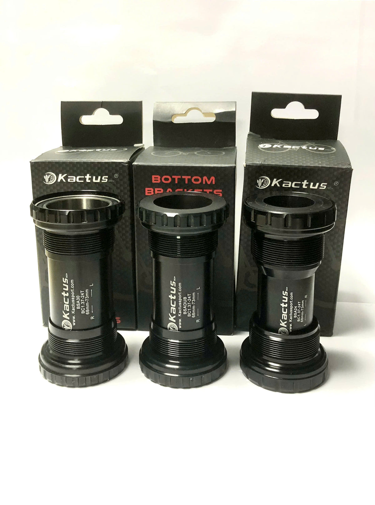 Kactus Threaded Bottom Bracket (BB) with Ceramic Bearings for 24mm (BSA24), 29mm (BSA DUB), 30mm (BSA30)