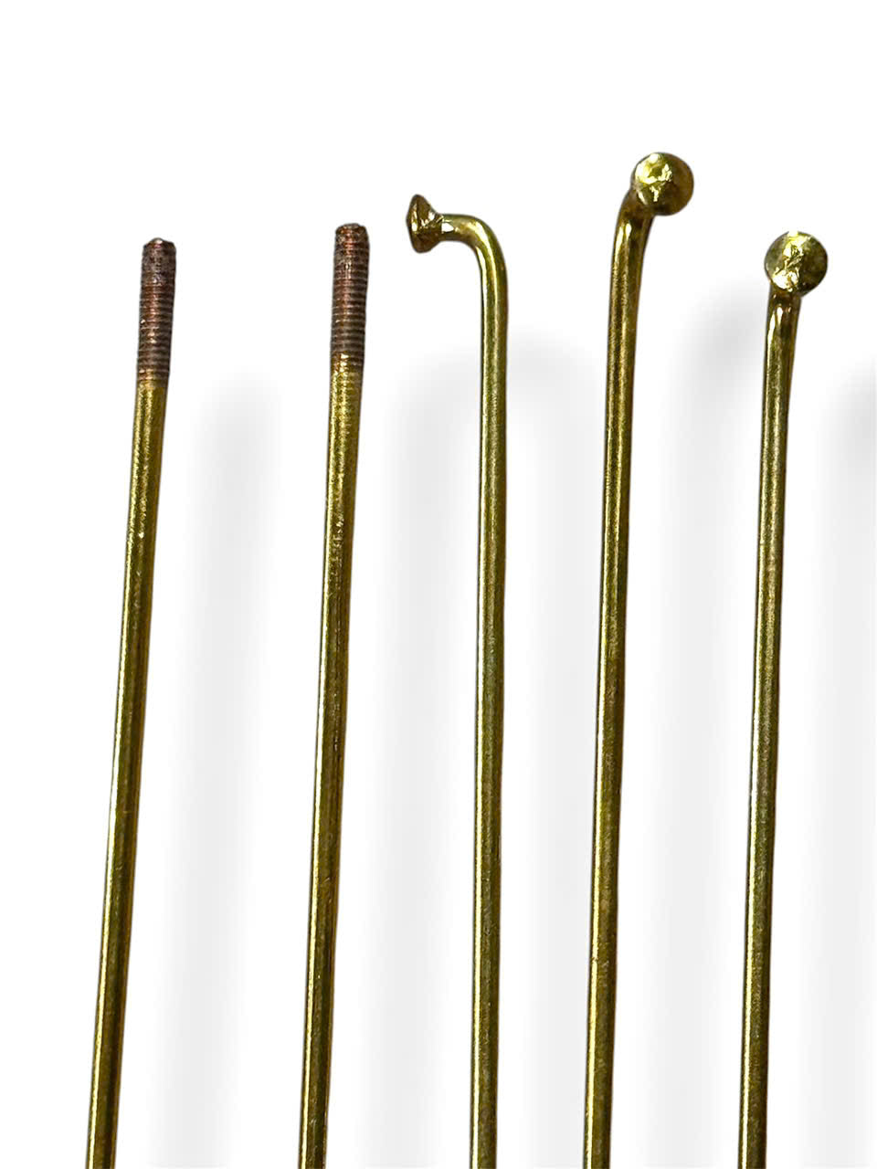 Unbranded Round Bend Steel Spokes with Brass Nipples for Bicycles