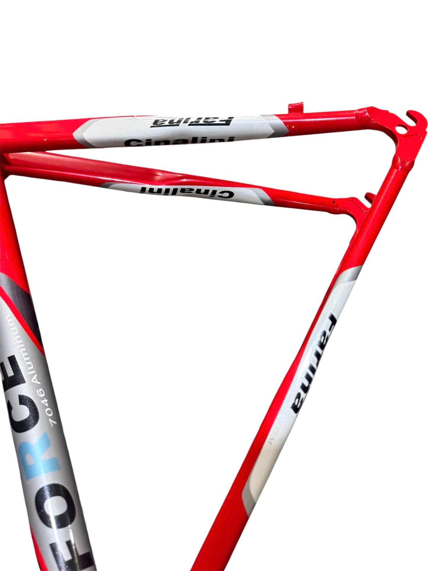 Cinalini Road Frame Set - Full Red with White Decals