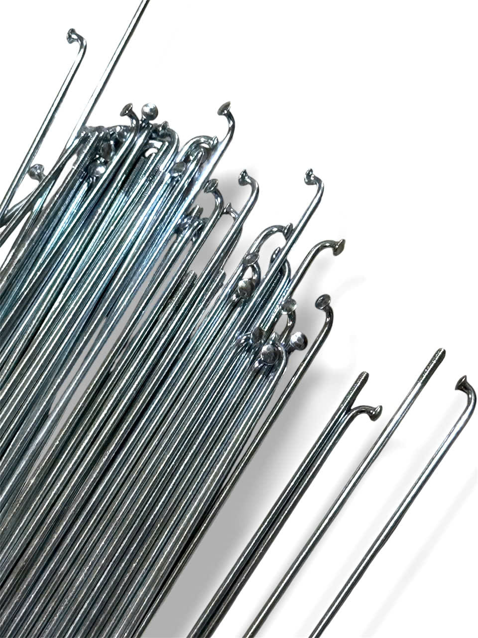 Unbranded Round Bend Steel Spokes with Brass Nipples for Bicycles