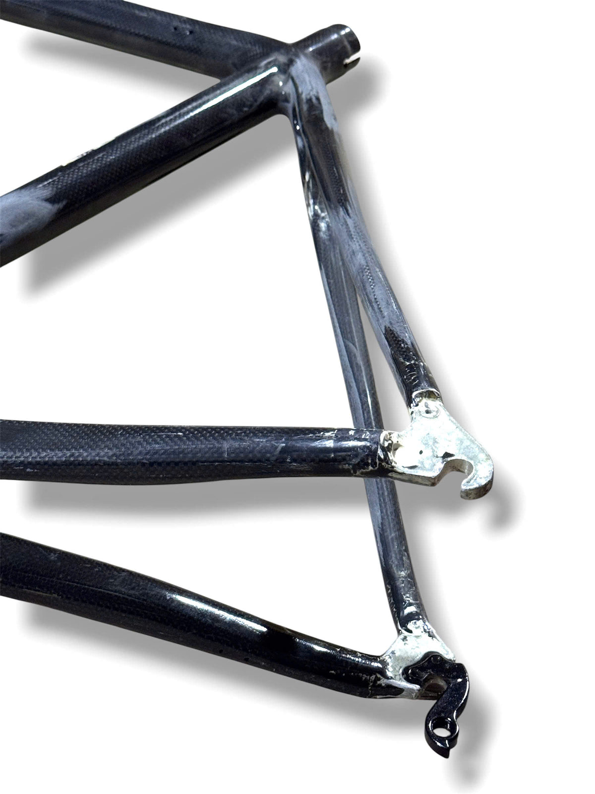 Raw Carbon Road Bike Frame 700c (56cm Seat Tube x 56cm Top Tube) - Stlye 4 (Fork Not Included) - Please Read Description Carefully