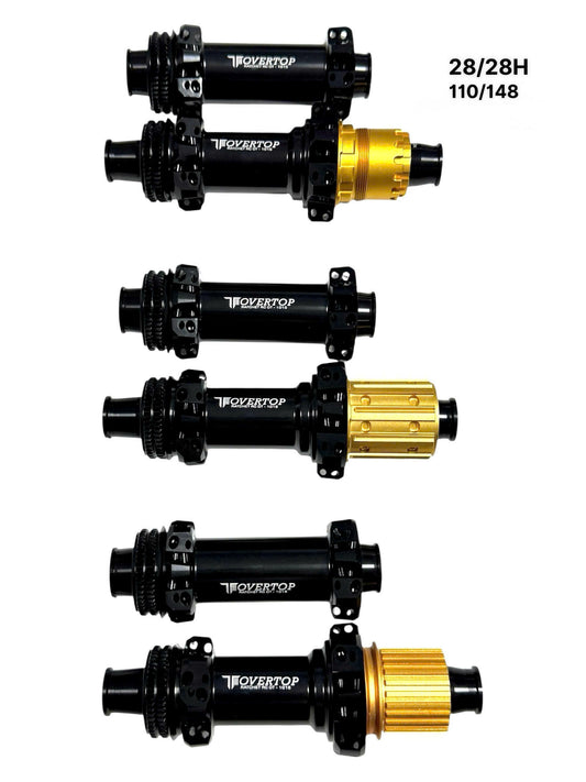 Overtop Bicycle Hub 28/28H, 12x110mm- 12x148mm, centerlock disc mount