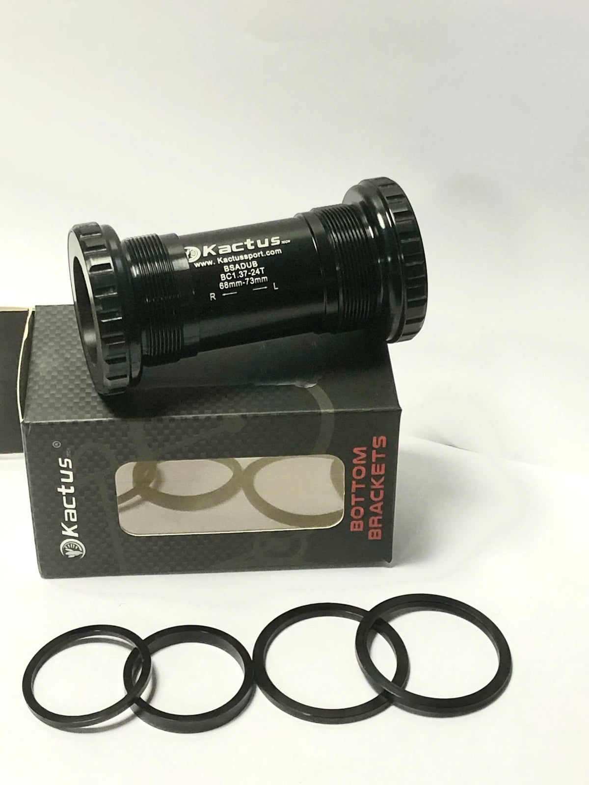 Kactus Threaded Bottom Bracket (BB) with Ceramic Bearings for 24mm (BSA24), 29mm (BSA DUB), 30mm (BSA30)