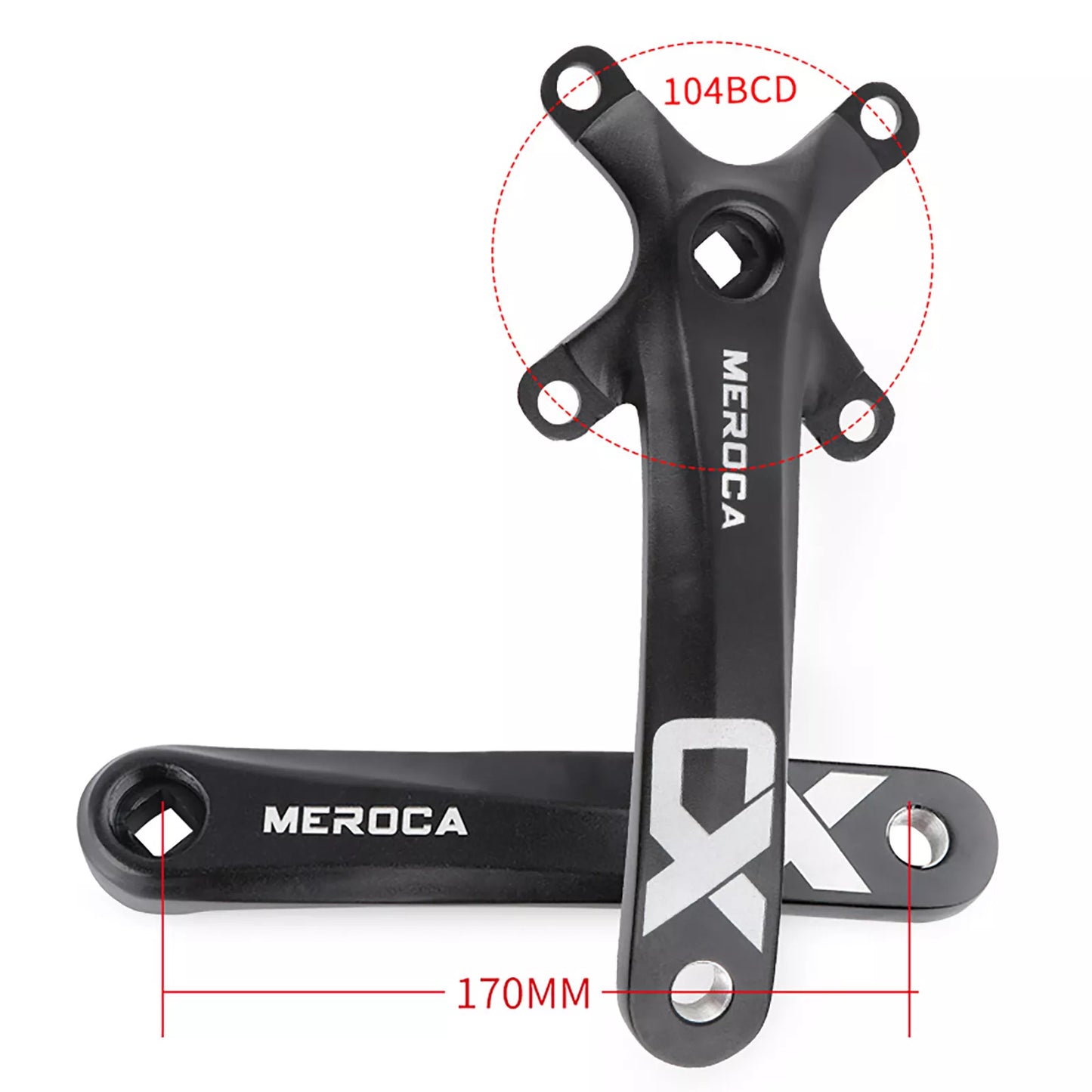 Meroca BCD 104mm 40T or 42T Single Chainring