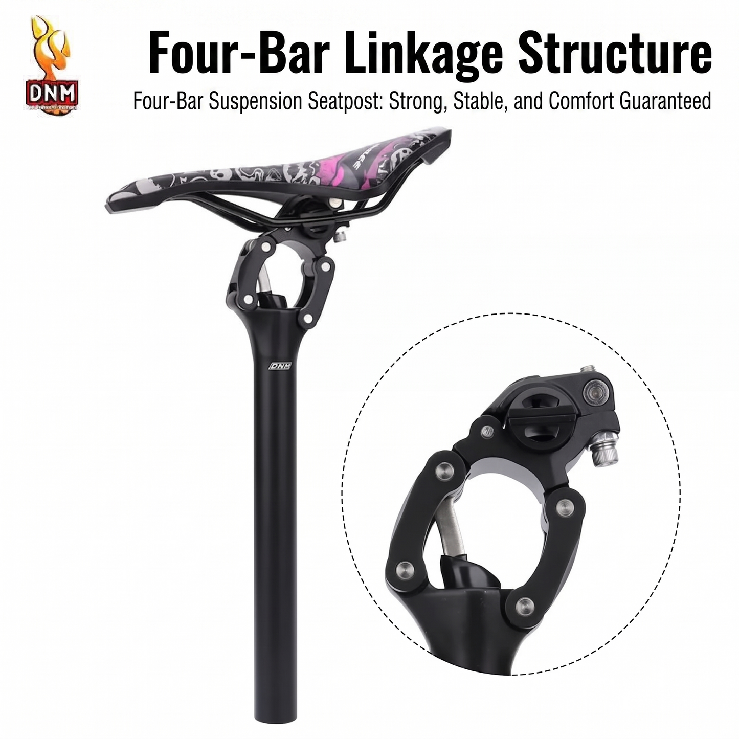 Genuine DNM Bicycle Suspension Seatpost