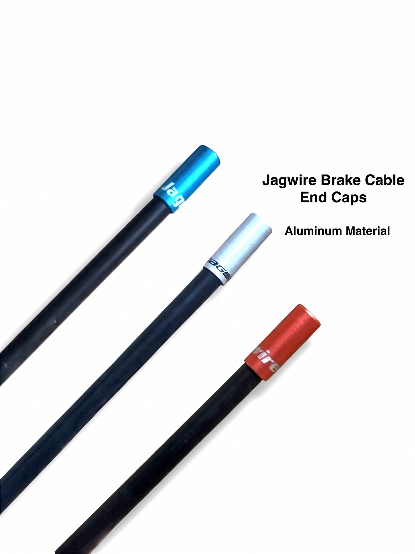 Jagwire 5mm Aluminum Brake Housing End Caps for Bicycles