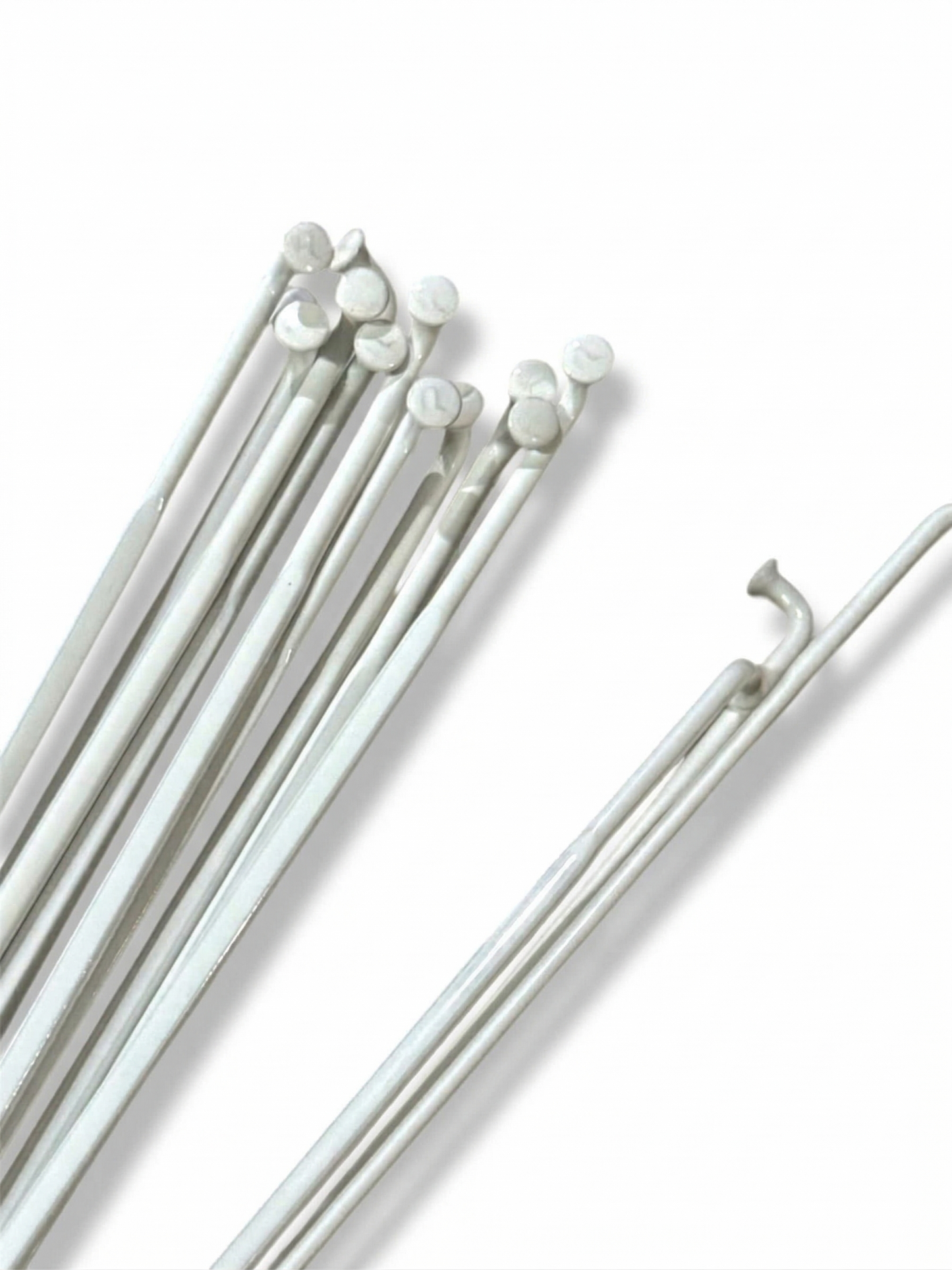 Pillar Aero Steel Spokes – White Painted, J-BEND (2.5mm Flat Width)